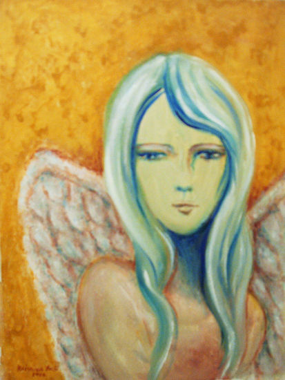 Angel Acrílico Lienzo Retrato