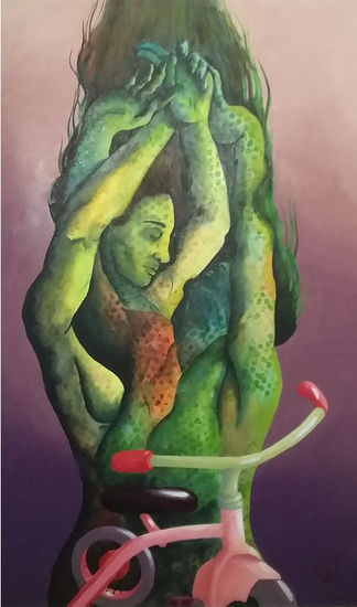 ES MÍO Oil Canvas Figure Painting