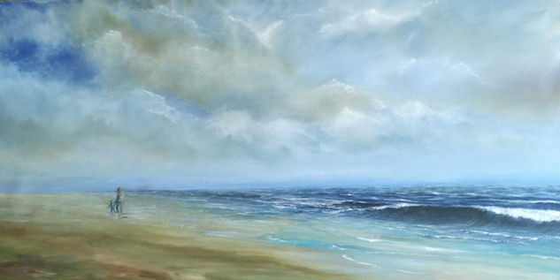 playa Oil Canvas Marine Painting