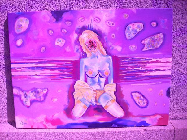 gata stripper Óleo Lienzo Desnudos