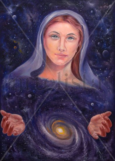 Madre cósmica Oil Canvas Figure Painting