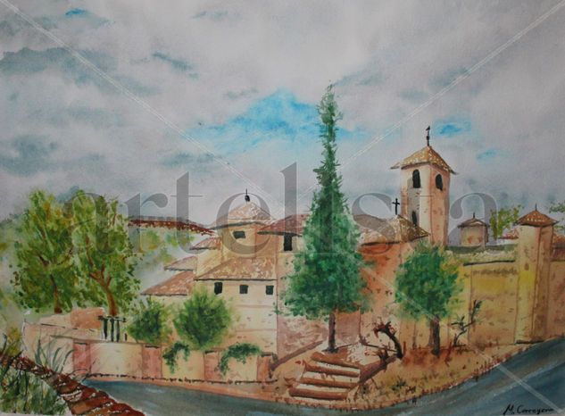 El medievo de las calles toledanas Watercolour Paper Landscaping