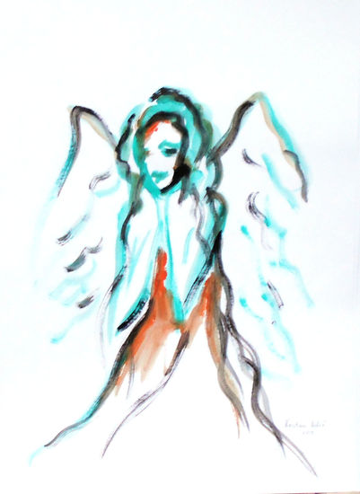 Angel Acrílico Papel Figura