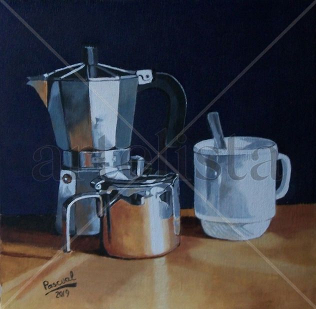 CAFETERA Y TAZA