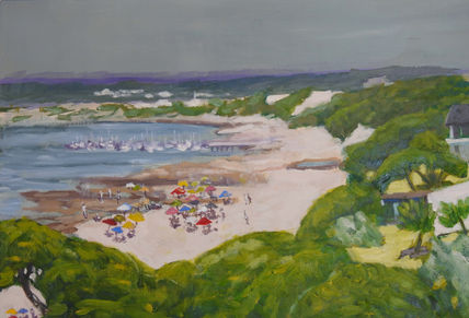 La playa como...