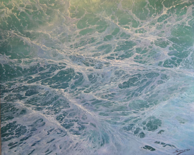 A sea doubts Oil Canvas Marine Painting