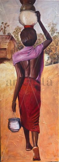 AGUA Oil Canvas Figure Painting