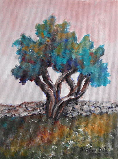 Olive tree Acrylic Canvas Landscaping