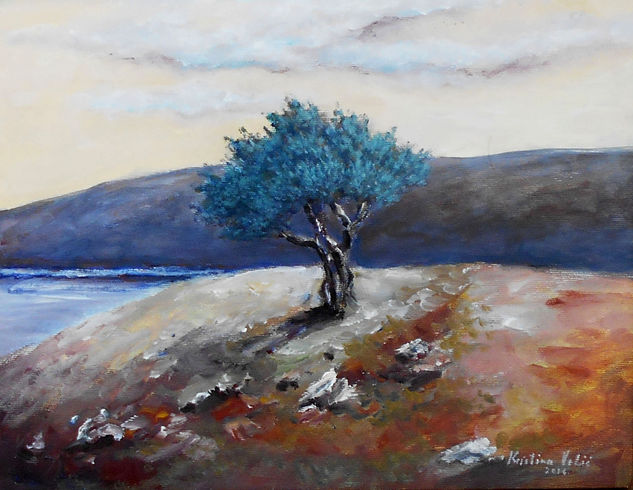 Olive tree Acrylic Canvas Landscaping