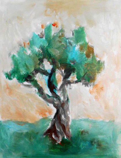 Olive tree Acrylic Canvas Landscaping