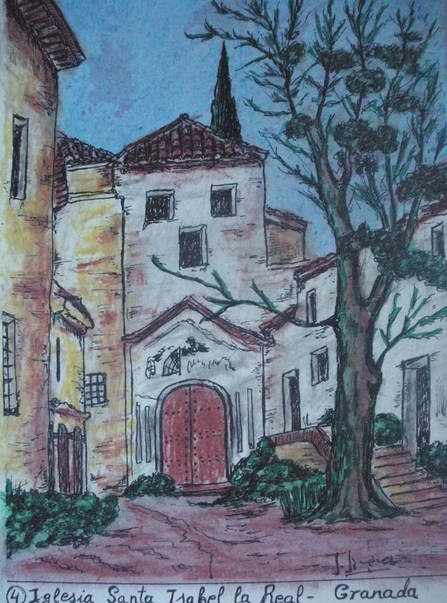 Granada en color-4-Iglesia Santa Isabel la Real
