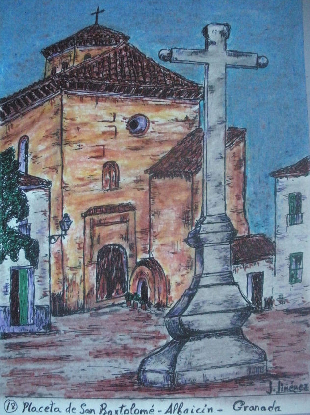 Granada en color-18-Placeta de San Bartolome-Albaicin