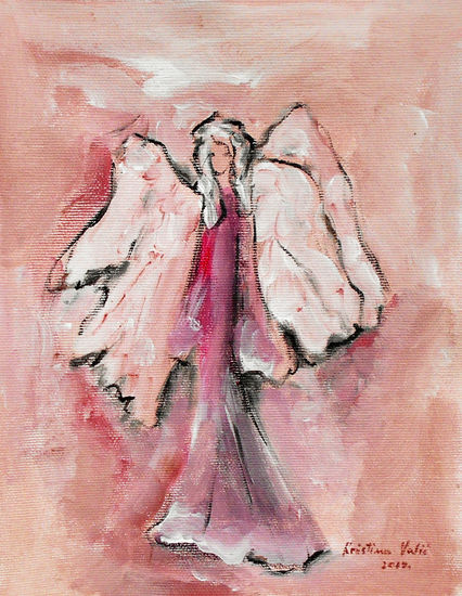 Angel Acrylic Canvas Figure Painting