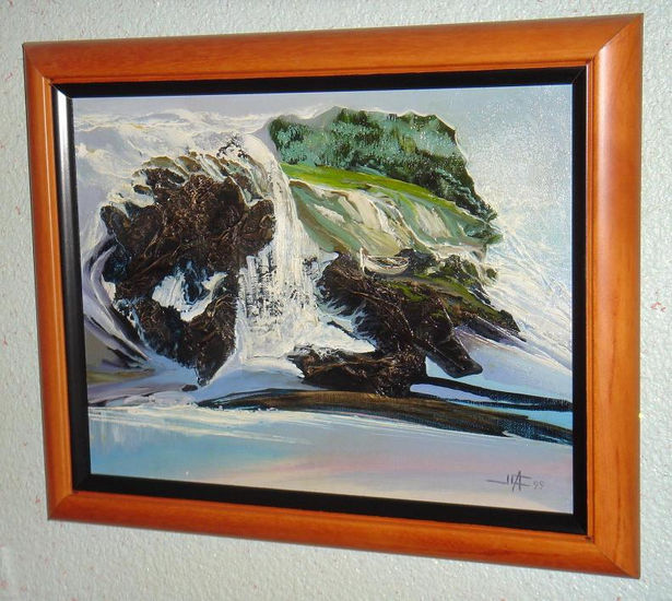 AGUA BRAVA Oil Canvas Marine Painting