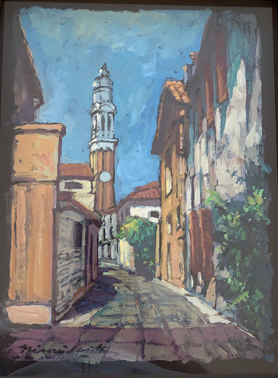 Il campanile Acrylic Card Landscaping