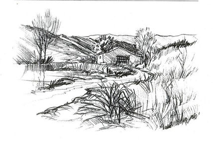 Paisaje a lápiz
