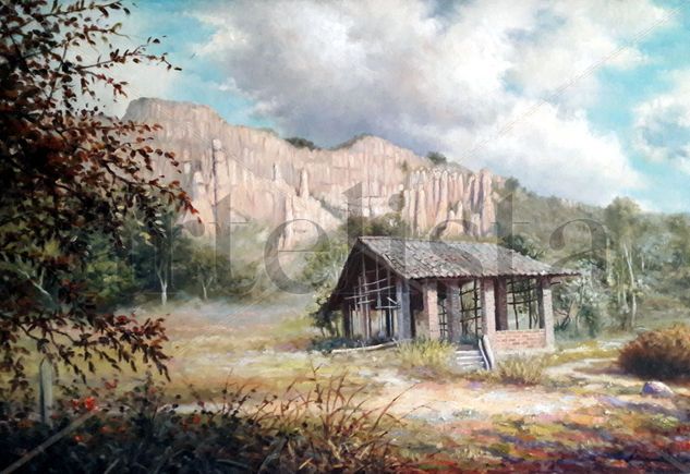 Donde el tiempo se seca Oil Canvas Landscaping