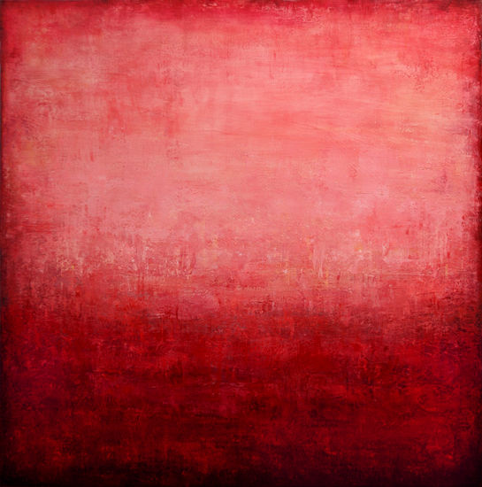 Abstract Red Ocean II Acrílico Lienzo Paisaje