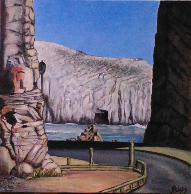piedra de la iglesia, año 2015, constitucion, chile.