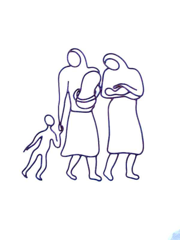 EXODO, MUJERES CON NIÑOS