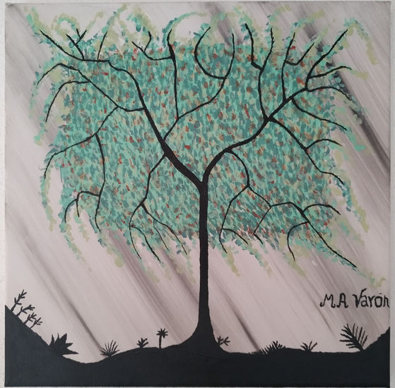 Árbol enraizado #2 Acrylic Canvas Landscaping