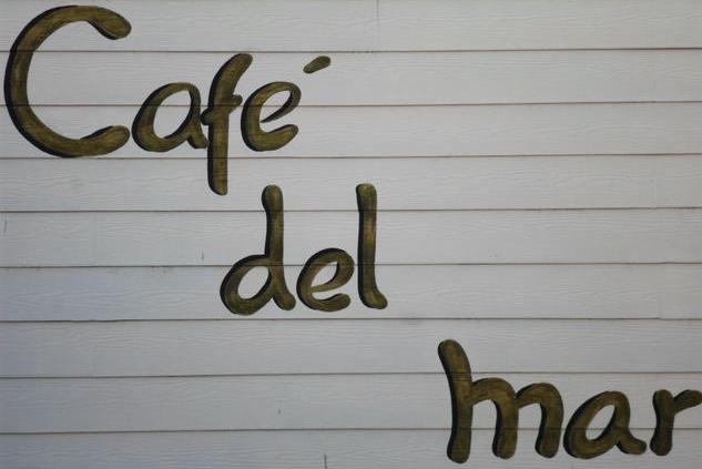 letras café del mar, año 2014, constitucion, chile Acrílico Otros Figura