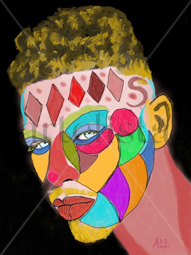 Cara de colores
