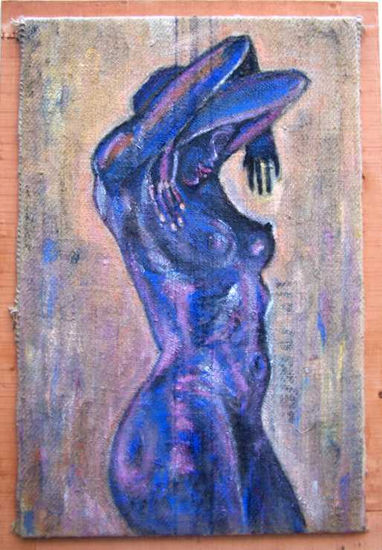 EBANO Acrylic Textile Nude Paintings