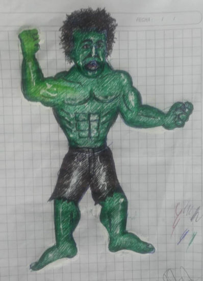 hulk en decadencia, año 2016, constitución, chile Mixed Media