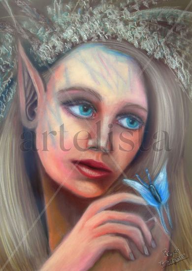 TITANIA Pastel Paper Portrait