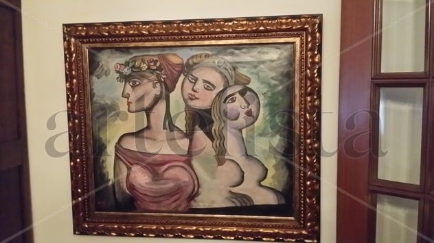 El cortejo de los Dioses 9 (Flora, Artemisa y La Esfinge) Eduardo Fernández Rivas