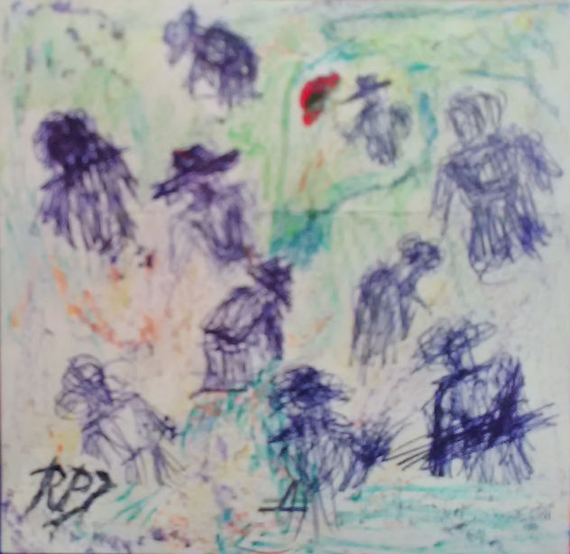 Mis amigos.ABSTRACT..Paseando por un mundo desconocido