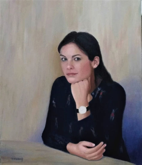 Esther Óleo Lienzo Retrato