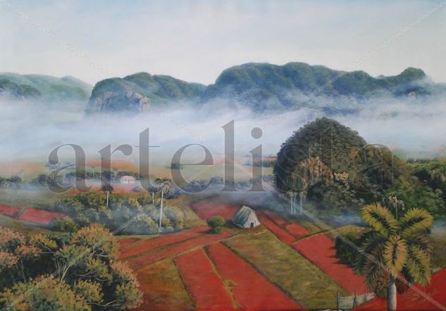 Valle de Viñales Óleo Lienzo Paisaje