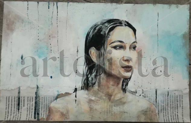 lluvia Oil Canvas Figure Painting