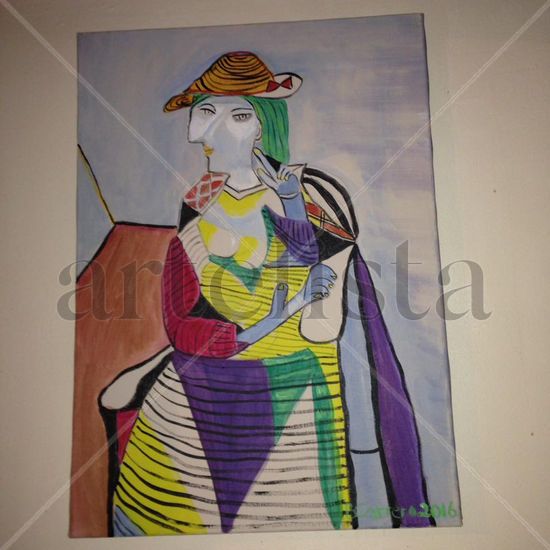 Mujer by Blanca Carrero Acrylic Canvas Figure Painting