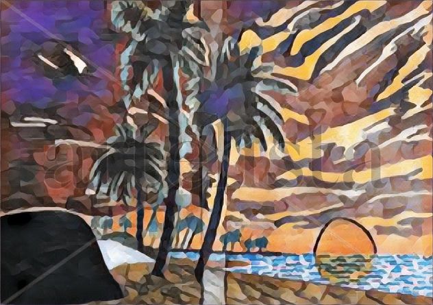 Palmeras en la playa