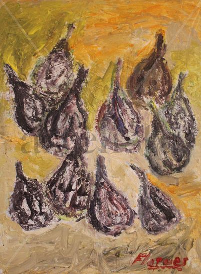 Higos 1 Acrylic Canvas Still Life Paintings