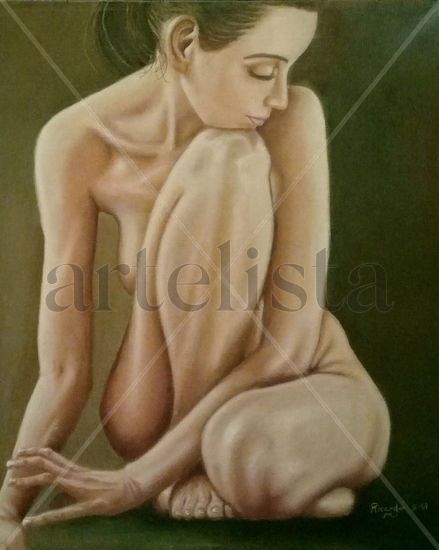 Justine Oil Canvas Figure Painting