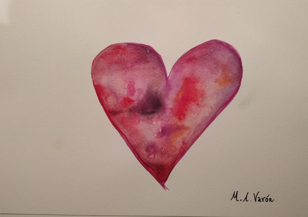 La representación de amor Watercolour Paper Figure Painting