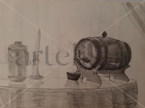 Bodegon con barrilete