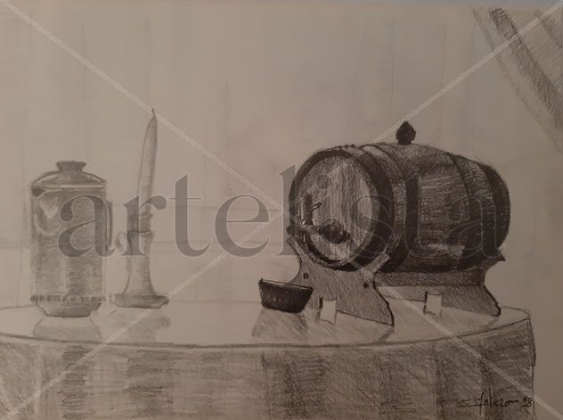 bodegon con barrilete