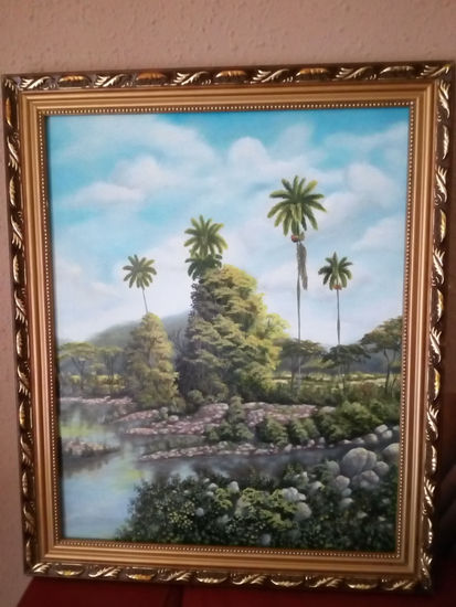 gustavo Óleo Lienzo Paisaje