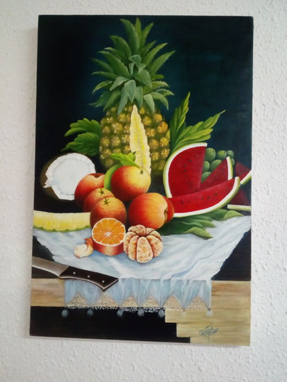 frutas tropicales Oil Canvas Still Life Paintings