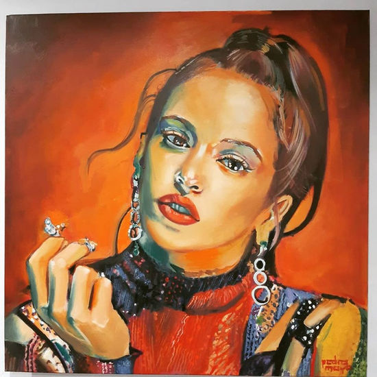 ROSALIA Oil Canvas Portrait