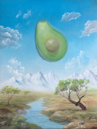 Aguacate Místico Óleo Lienzo Paisaje