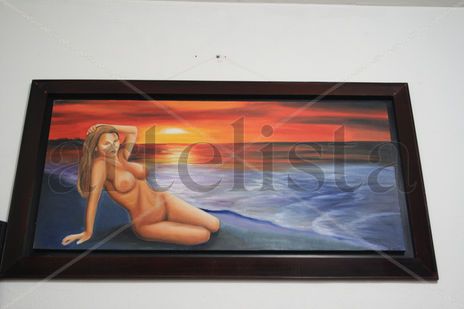 Mujer en playa