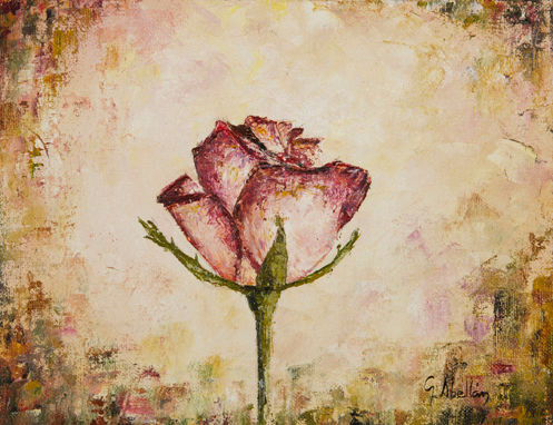 ROSA Oil Panel Floral Painting