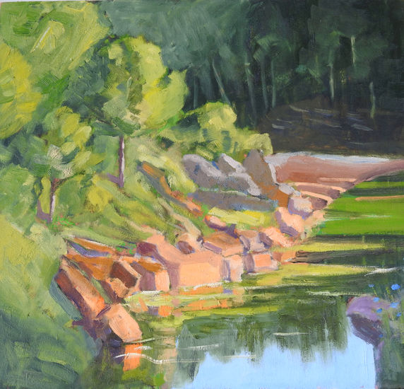 El río Odiel por Calañas Oil Panel Landscaping