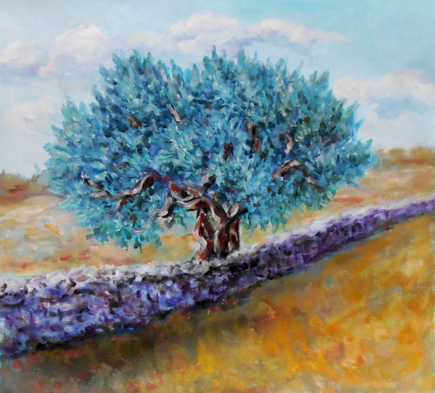 Olive tree Acrylic Canvas Landscaping